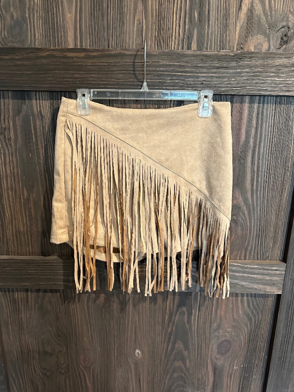 Suede Fringe Shorts